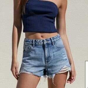 pacsun festival denim shorts